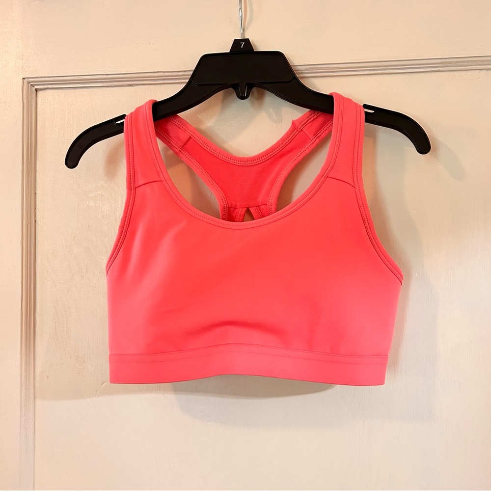 Avia Women’s Pink Sports Bra Workout Clothes Velcro Adjustable Extra Small 0-2